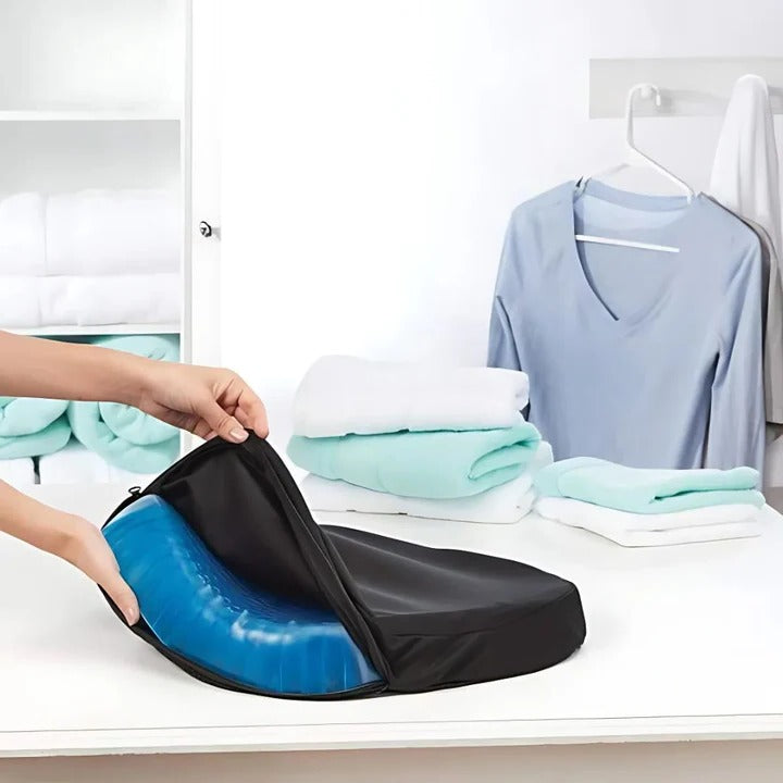 PressureFree Orthopaedic Gel Seat Cushion for Back Relief