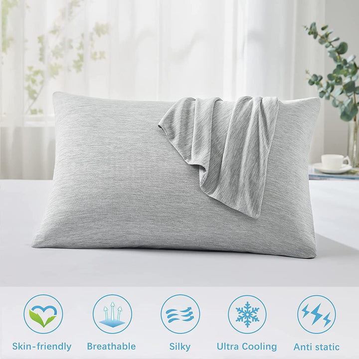 Revolutionary Gray Cooling Pillowcases Set of 2 –  Pro Q-Max 0.4 | Kalsten