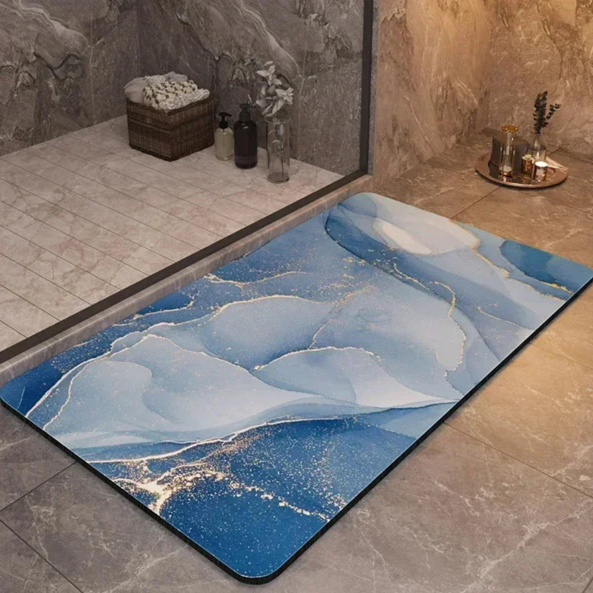 Skanto | AquaLuxe – Quick-Dry Bath Mat