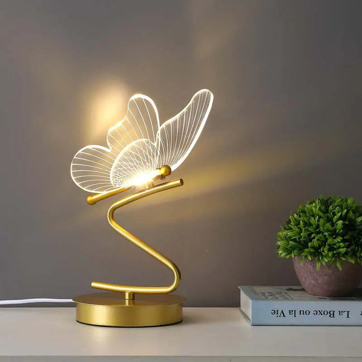 Luxury Butterfly Table Lamp – Elegant LED Mood Lighting for Home & Office | Kalsten