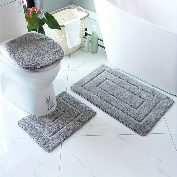 Kalsten | SoftStep Luxe Bath Mat Set – Non-Slip, Quick-Drying and Washable