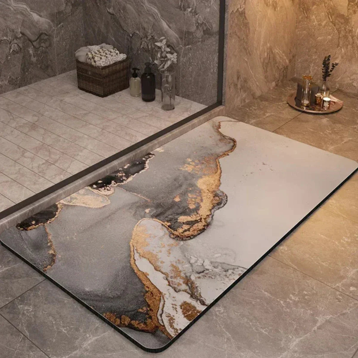 Skanto | Non-Slip and Ultra-Absorbent Bath Mat - Quick-Drying