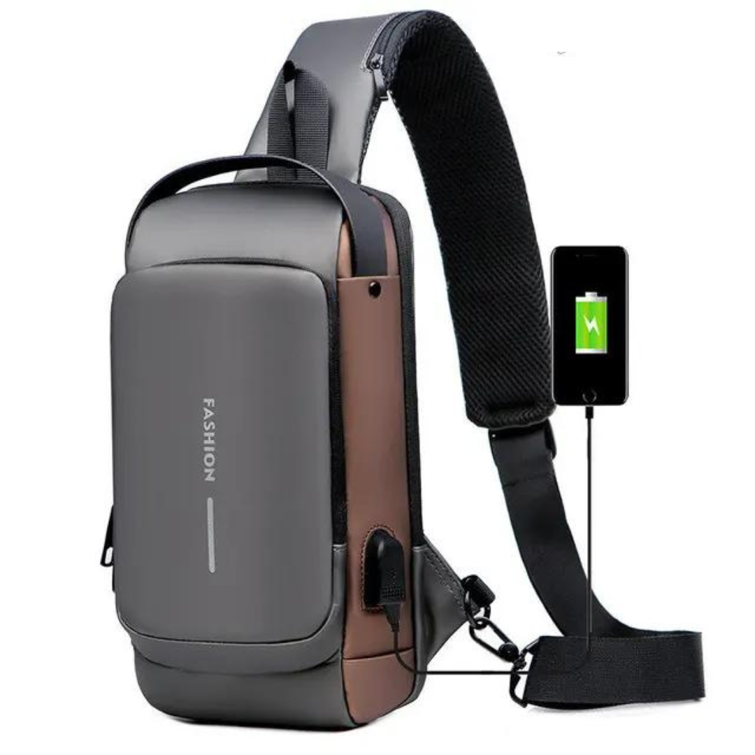 Security backpack with hidden zippers | Kalsten