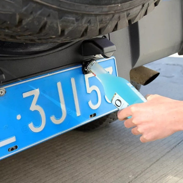 License Plate Mounted Bottle Opener | Kalsten