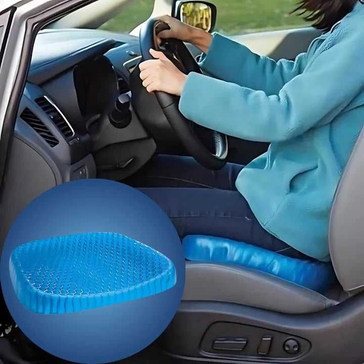 PressureFree Orthopaedic Gel Seat Cushion for Back Relief