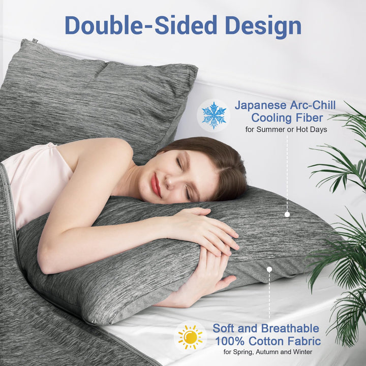 Revolutionary Black Cooling Pillowcases Set of 2 –  Pro Q-Max 0.4 | Kalsten