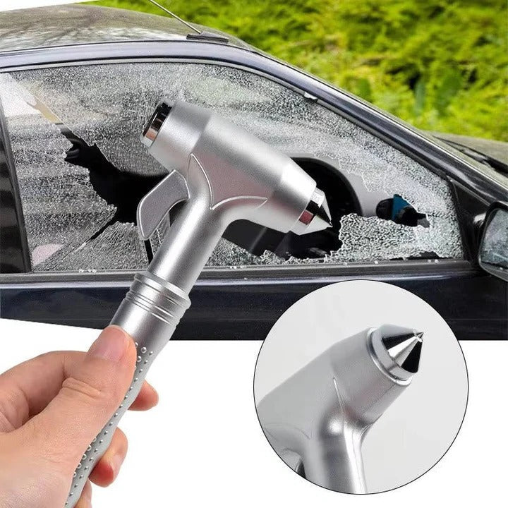 Emergency Car Escape Tool with Window Breaker & Seatbelt Cutter