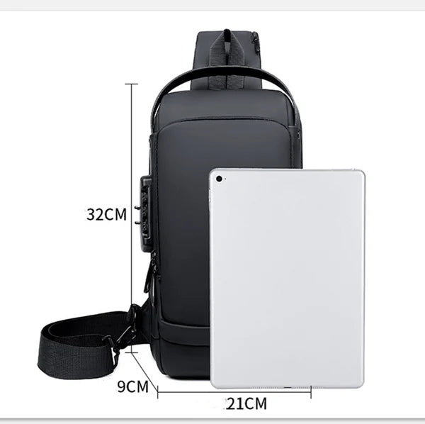 Security backpack with hidden zippers | Kalsten