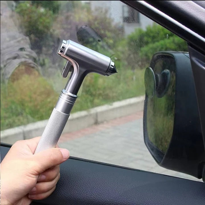 Emergency Car Escape Tool with Window Breaker & Seatbelt Cutter