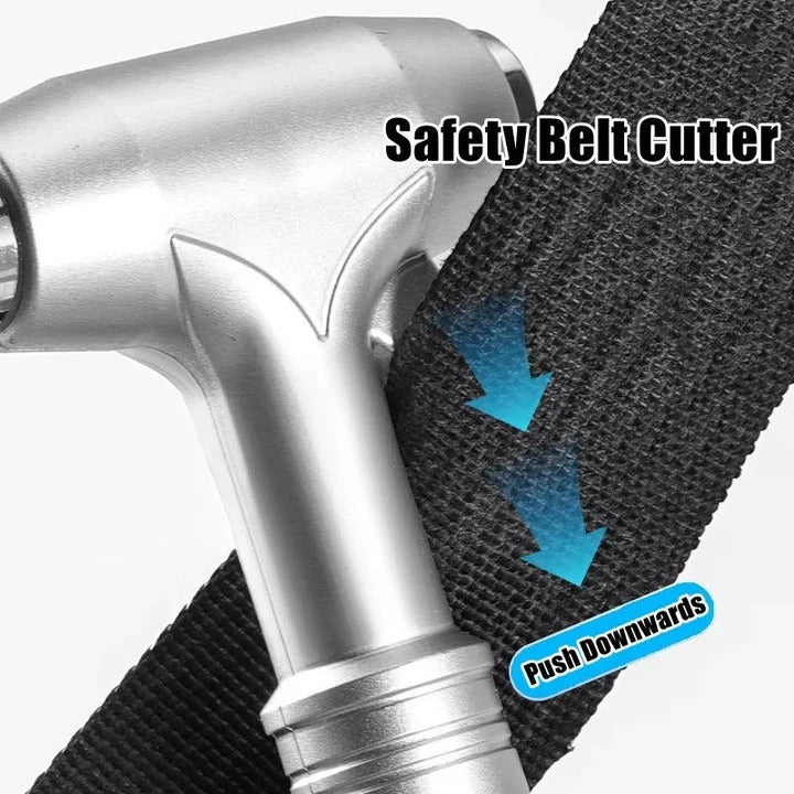 Emergency Car Escape Tool with Window Breaker & Seatbelt Cutter