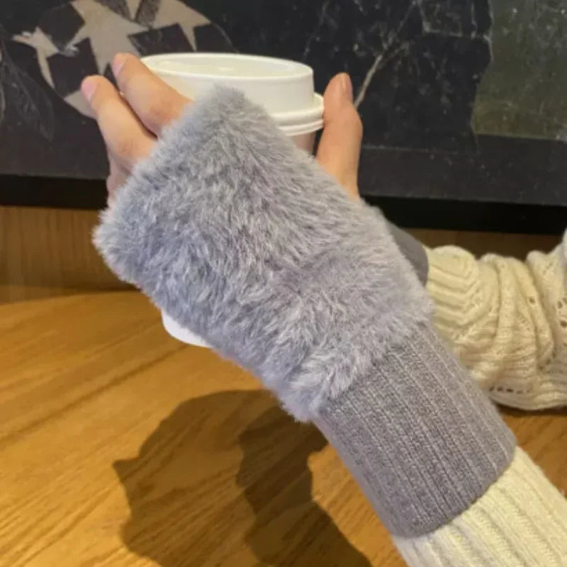 Unisex Fleece Fingerless Gloves – Warm, Soft and Functional | Kalsten