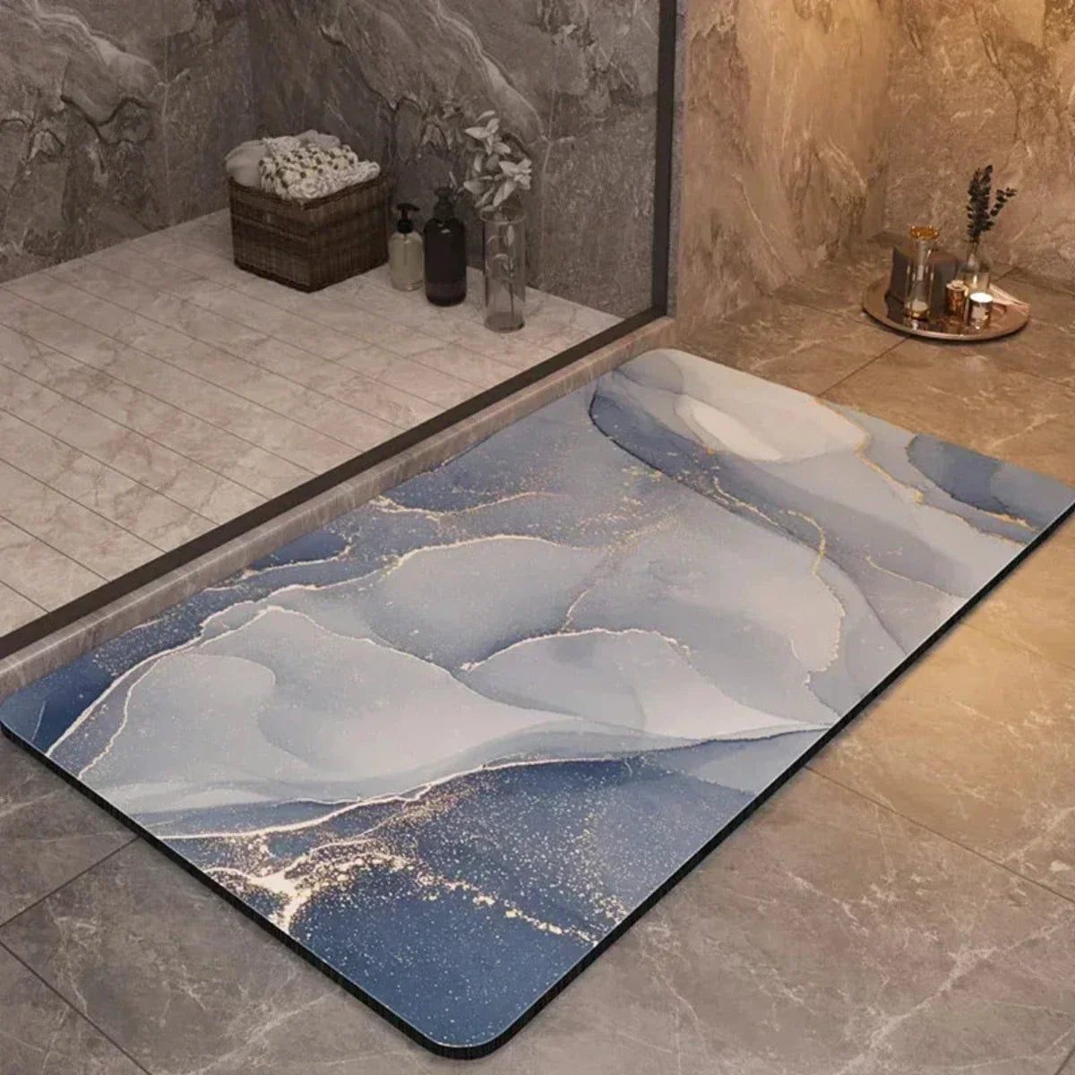 Skanto | Non-Slip and Ultra-Absorbent Bath Mat - Quick-Drying