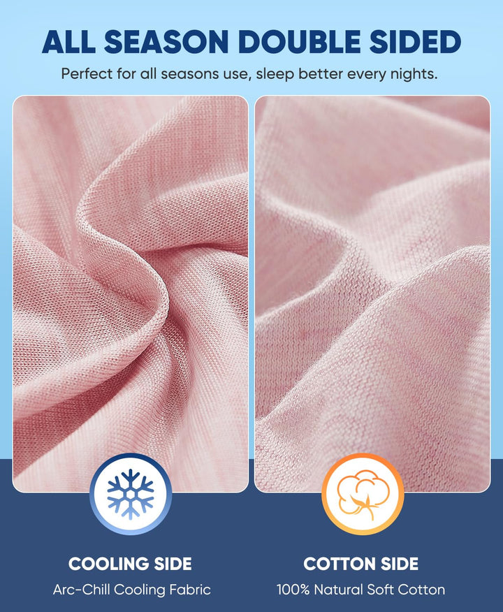 Revolutionary Light Pink Cooling Pillowcases Set of 2 –  Pro Q-Max 0.4 | Kalsten