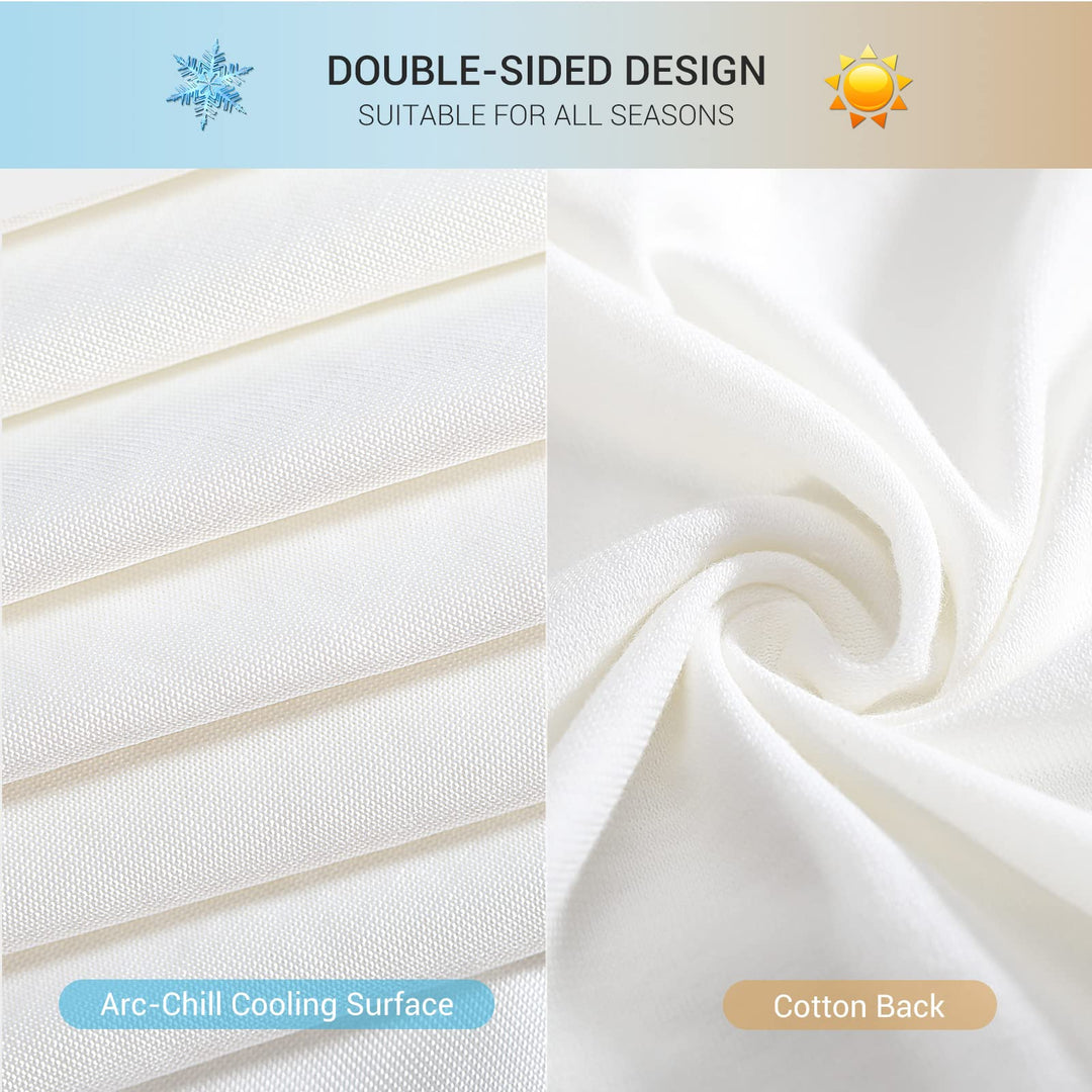 Revolutionary White Cooling Pillowcases Set of 2 –  Pro Q-Max 0.4 | Kalsten