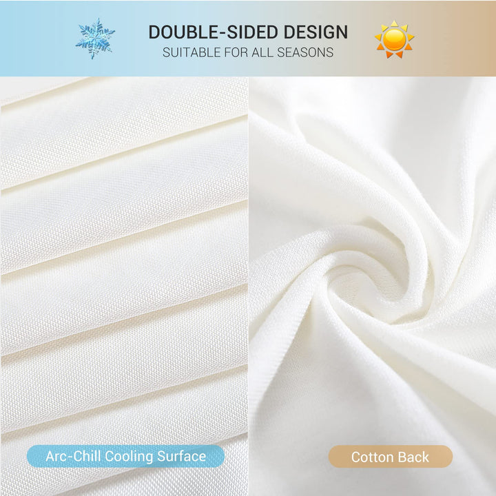 Revolutionary White Cooling Pillowcases Set of 2 –  Pro Q-Max 0.4 | Kalsten