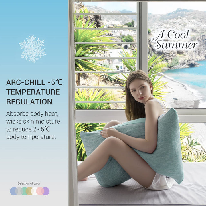 Revolutionary Green Cooling Pillowcases Set of 2 –  Pro Q-Max 0.4 | Kalsten