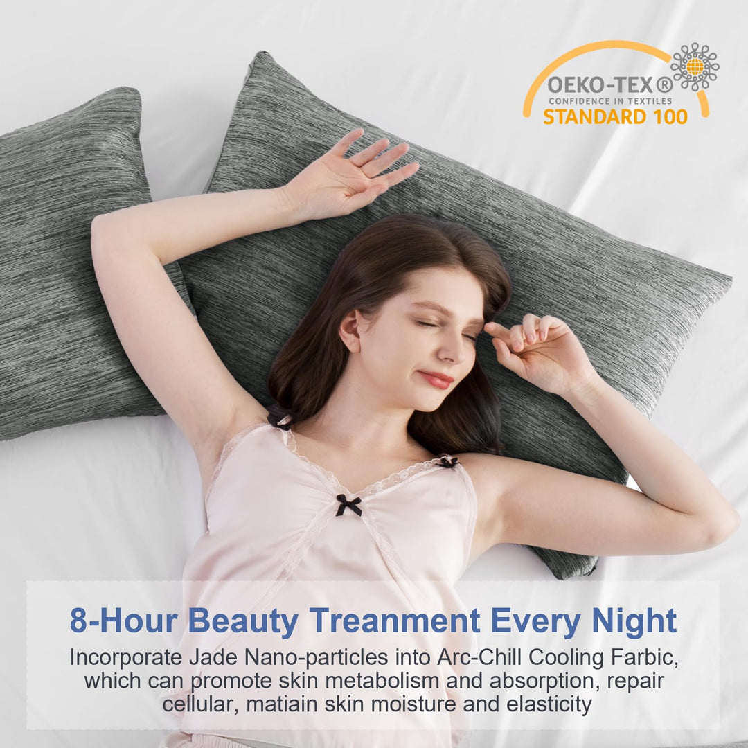 Revolutionary Black Cooling Pillowcases Set of 2 –  Pro Q-Max 0.4 | Kalsten