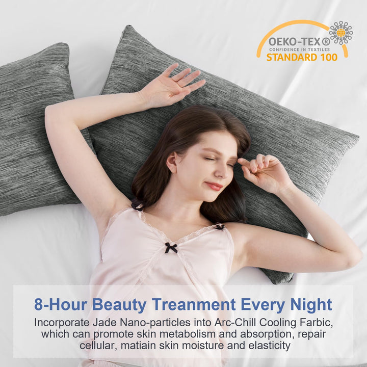 Revolutionary Black Cooling Pillowcases Set of 2 –  Pro Q-Max 0.4 | Kalsten