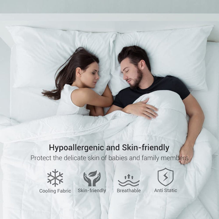 Revolutionary White Cooling Pillowcases Set of 2 –  Pro Q-Max 0.4 | Kalsten