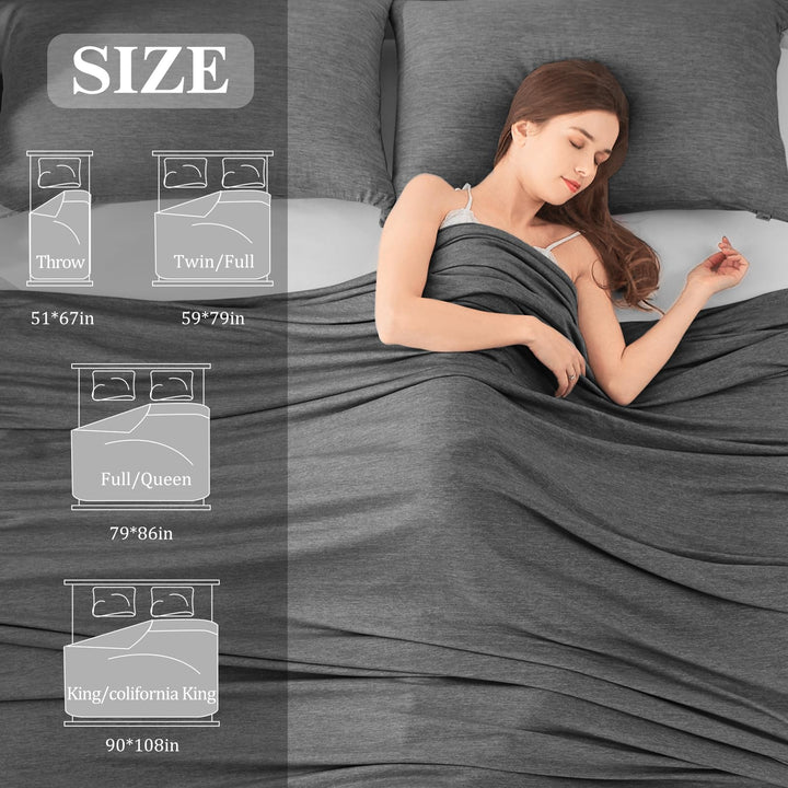 Black Cooling Blanket –  3.0, Q-Max>0.5, Multi-Size Options | Kalsten