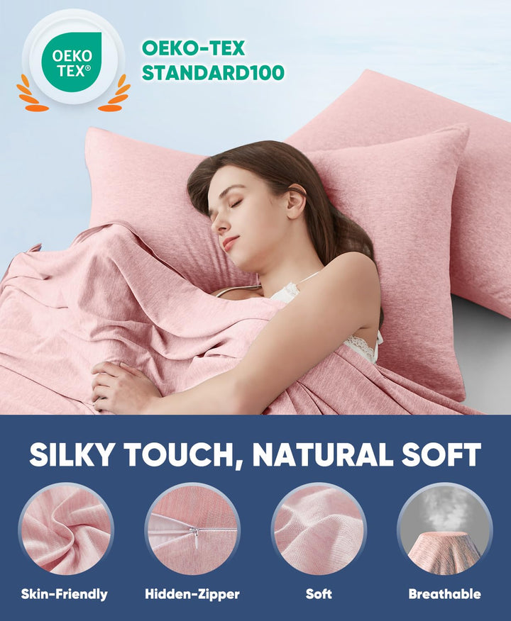 Revolutionary Light Pink Cooling Pillowcases Set of 2 –  Pro Q-Max 0.4 | Kalsten