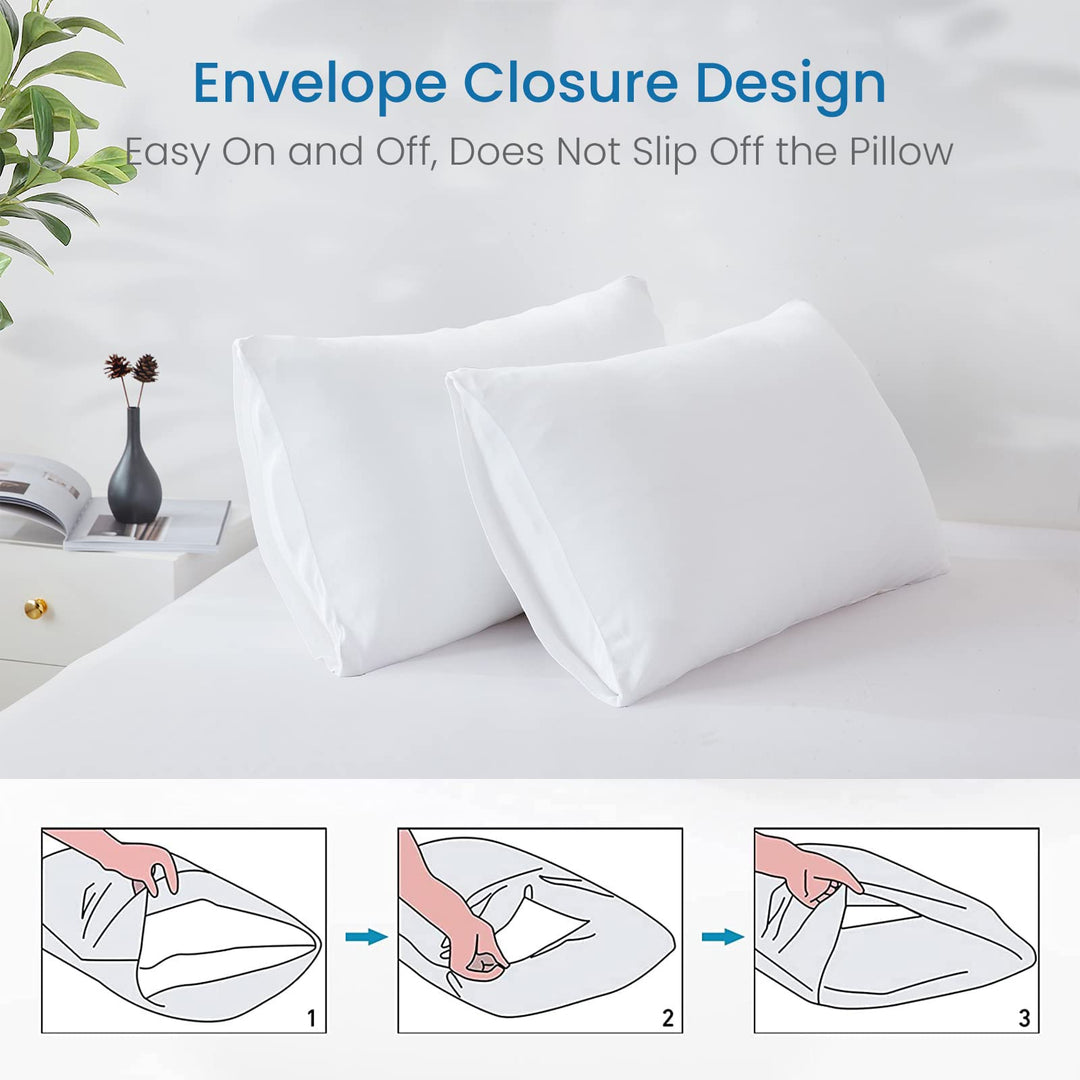 Revolutionary White Cooling Pillowcases Set of 2 –  Pro Q-Max 0.4 | Kalsten