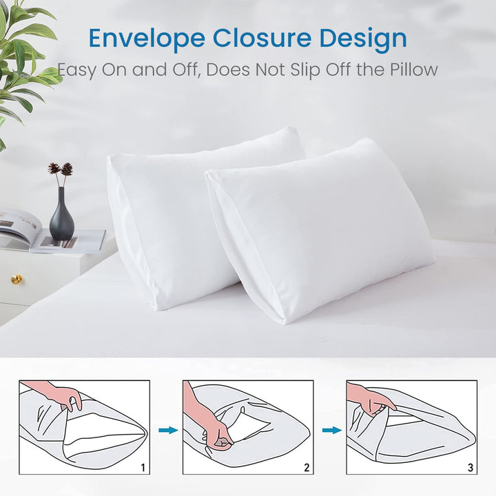 Revolutionary White Cooling Pillowcases Set of 2 –  Pro Q-Max 0.4 | Kalsten