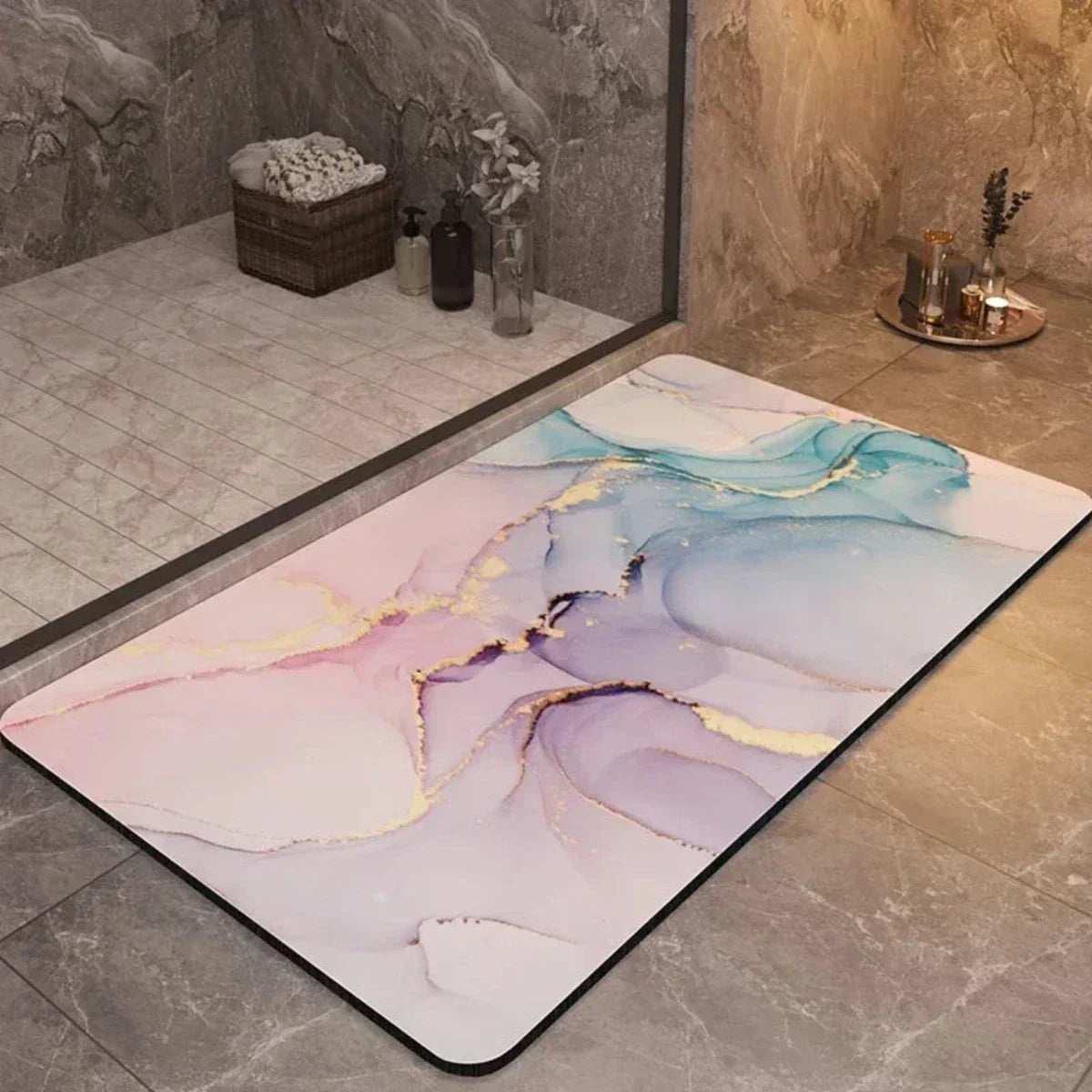 Skanto | Non-Slip and Ultra-Absorbent Bath Mat - Quick-Drying