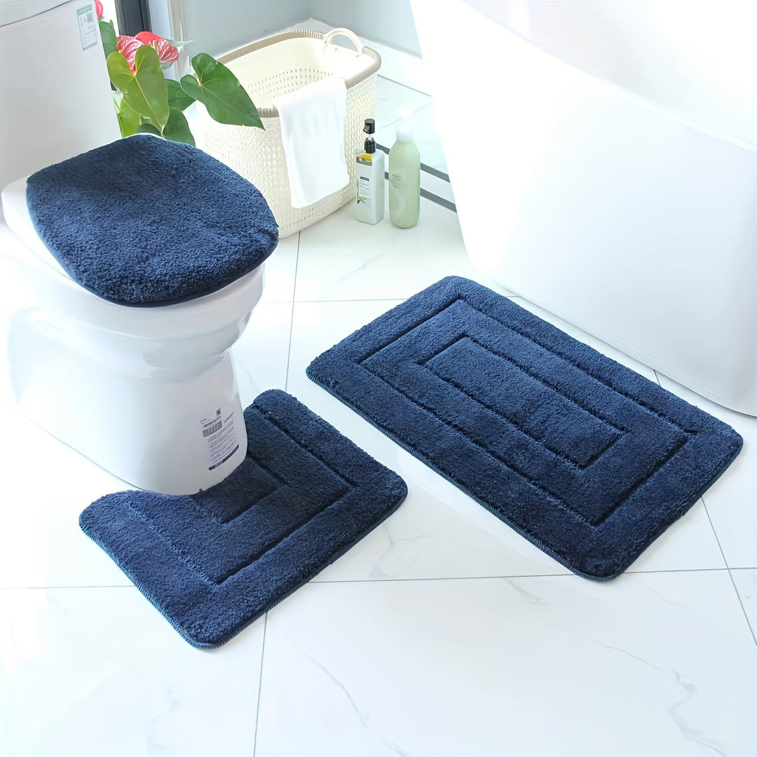 SoftStep Luxe Bathroom Mat Set – Non-Slip, Quick-Drying and Washable | Kalsten