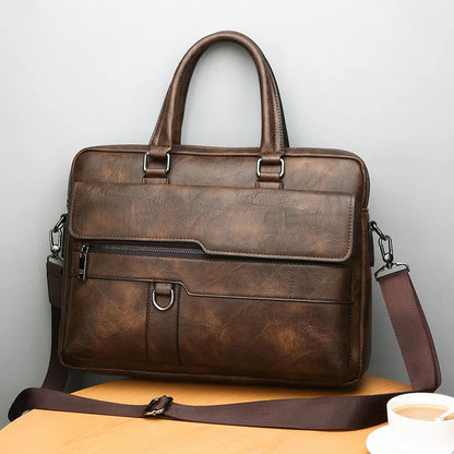 Skanto | Benedicto – Stylish Genuine Leather Shoulder Bag for Men | Classic Crossbody Satchel for Daily Use