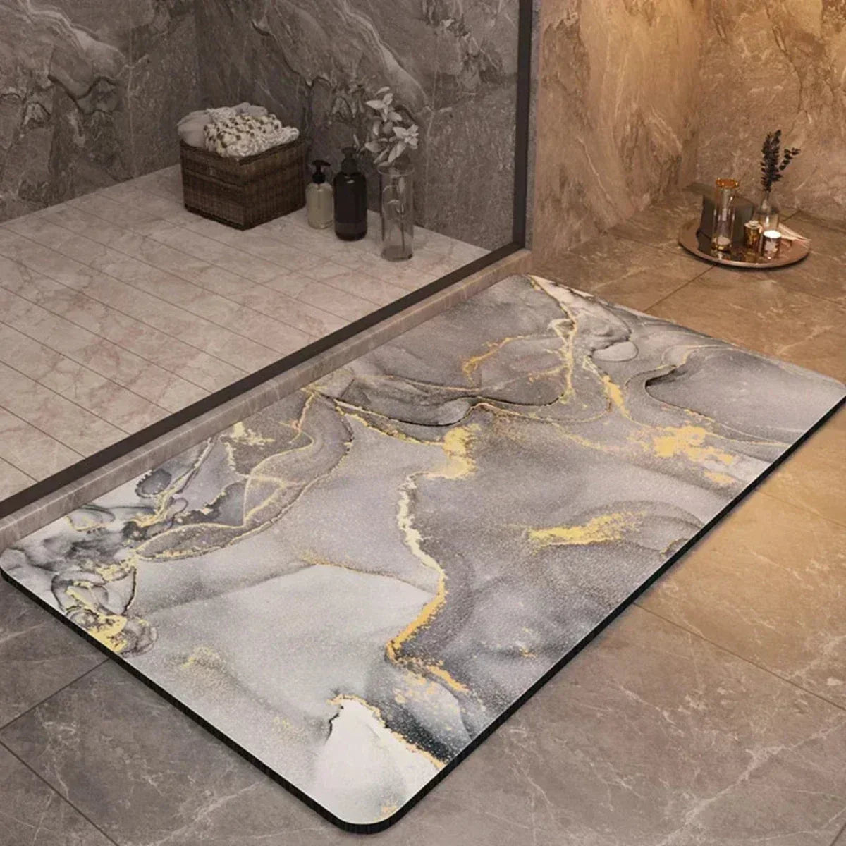 Skanto | Non-Slip and Ultra-Absorbent Bath Mat - Quick-Drying