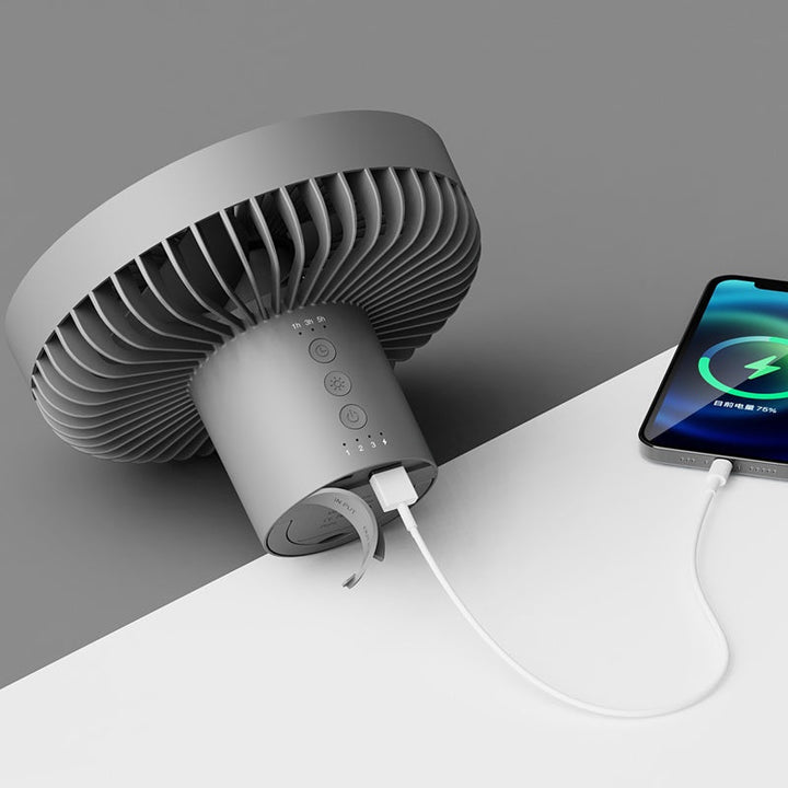 Rechargeable Desk Fan 7inch with Light | Kalsten