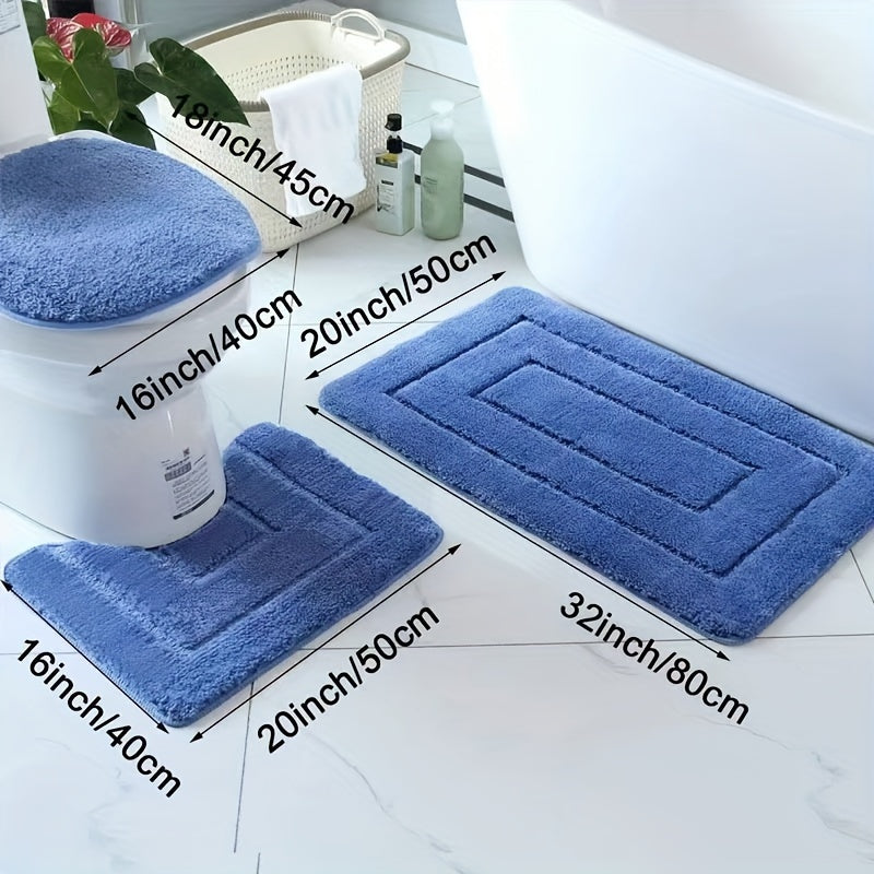 SoftStep Luxe Bathroom Mat Set – Non-Slip, Quick-Drying and Washable | Kalsten