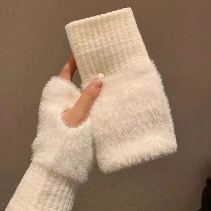 Unisex Fleece Fingerless Gloves – Warm, Soft and Functional | Kalsten