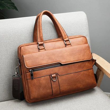 Skanto | Benedicto – Stylish Genuine Leather Shoulder Bag for Men | Classic Crossbody Satchel for Daily Use