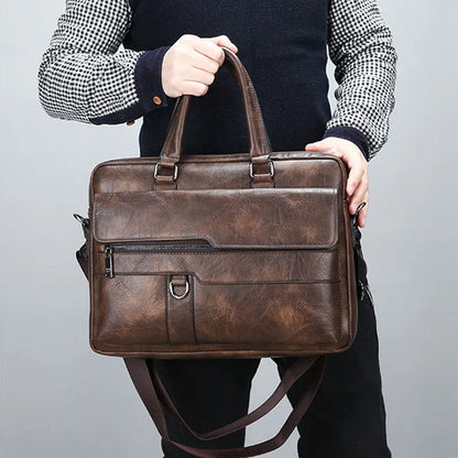 Skanto | Benedicto – Stylish Genuine Leather Shoulder Bag for Men | Classic Crossbody Satchel for Daily Use