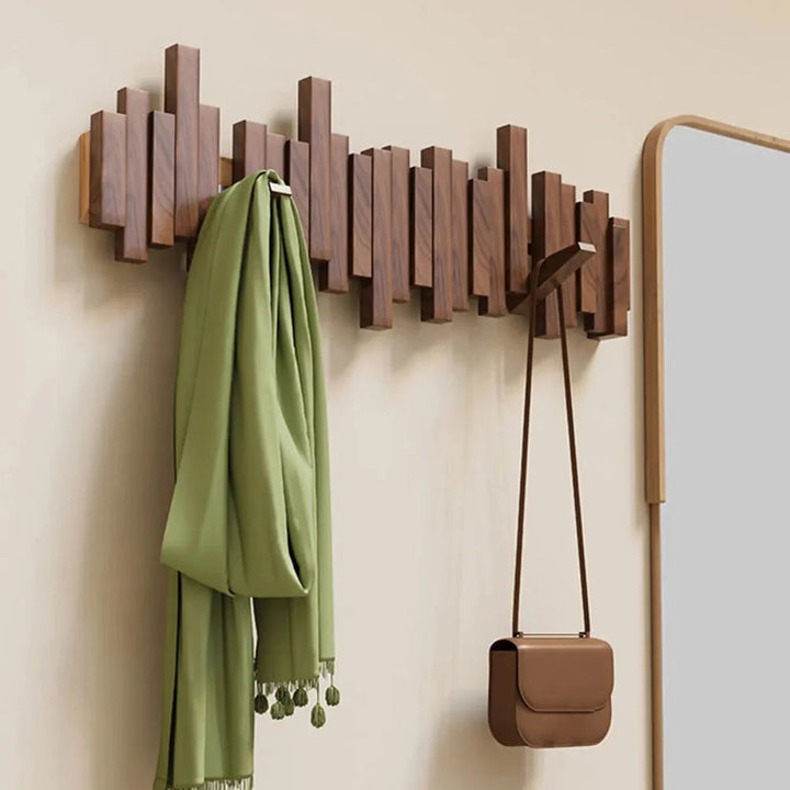 Kalsten | Piano Coat Rack | Walnut or Beech Wood for Coats