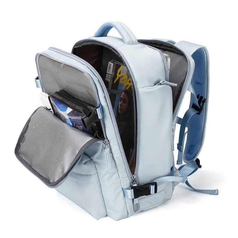 Skanto | TrekVault Waterproof Backpack: 25L Anti-Theft Design with Laptop Compartment