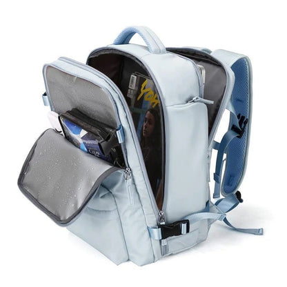 Skanto | TrekVault Waterproof Backpack: 25L Anti-Theft Design with Laptop Compartment