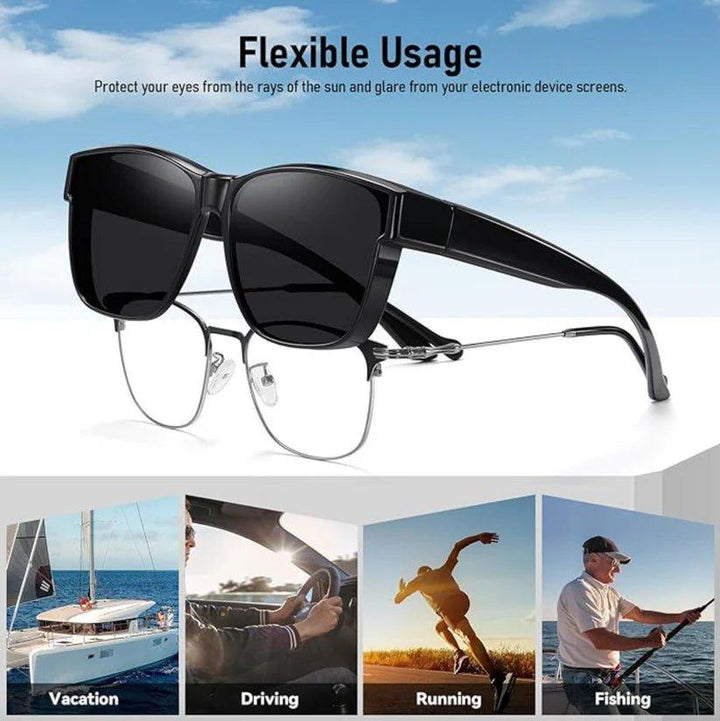 OverShades fit on regular glasses | Kalsten