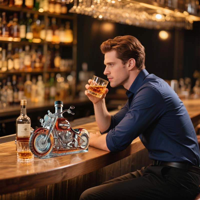 Kalsten | Harley Motorcycle Shaped Whiskey Decanter for Home Bar