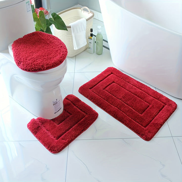 Kalsten | SoftStep Luxe Bath Mat Set – Non-Slip, Quick-Drying and Washable
