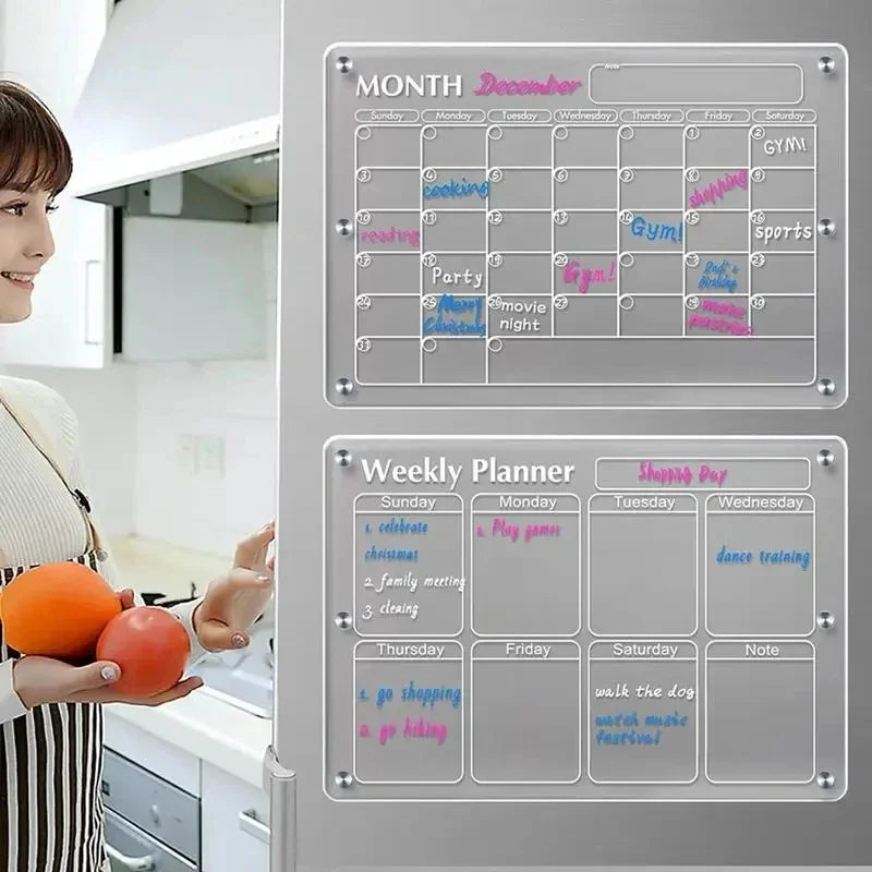 Calendly™ - Acrylic Magnetic Calendar Board Kalsten