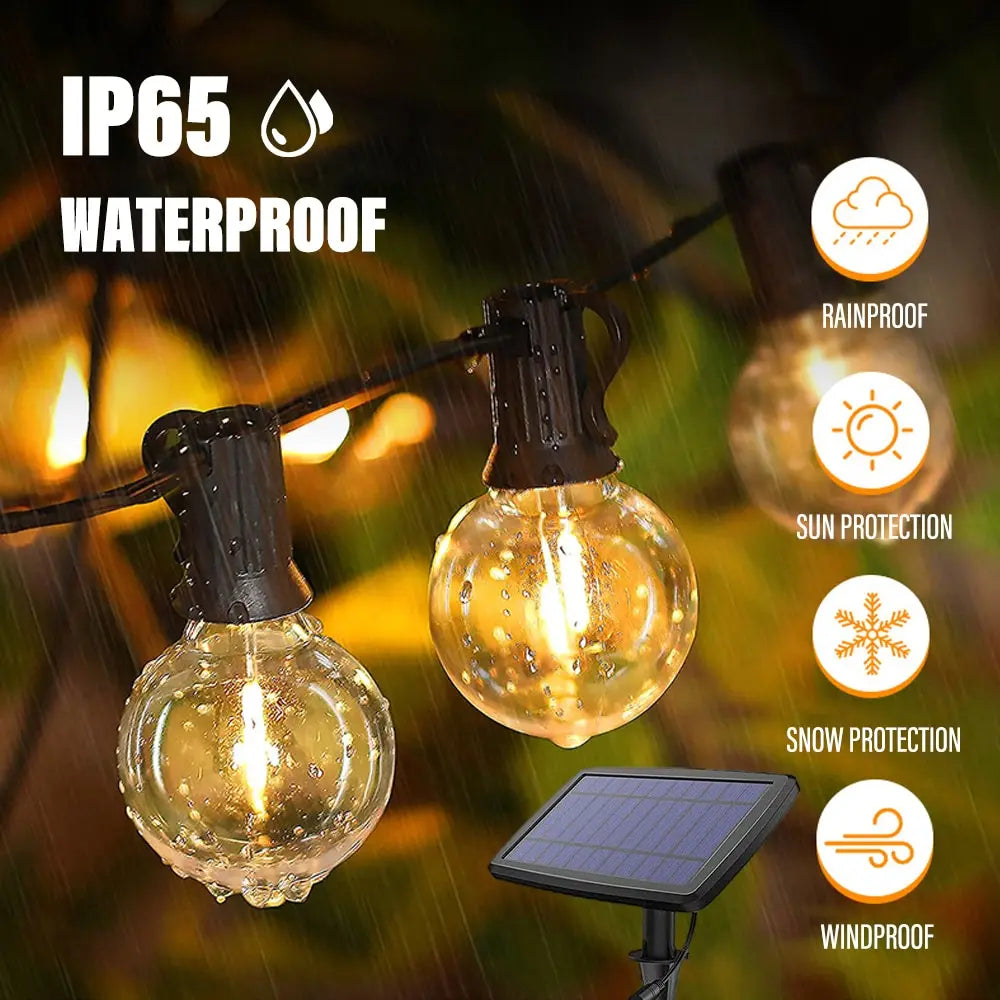 LED Solar Light String Deluxe - Create the perfect atmosphere in your garden! Kalsten