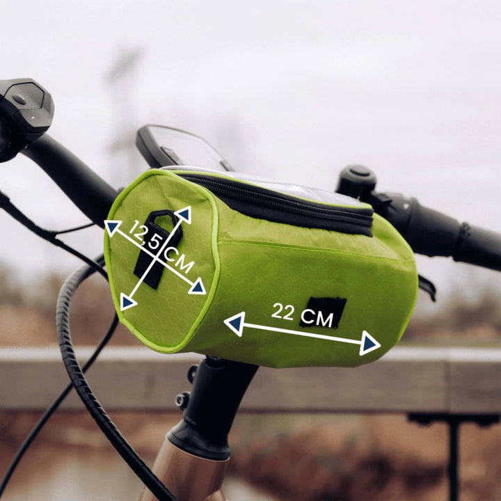 Kalsten | Waterproof Bicycle Bag with Phone Window – Adjustable Handlebar Bag