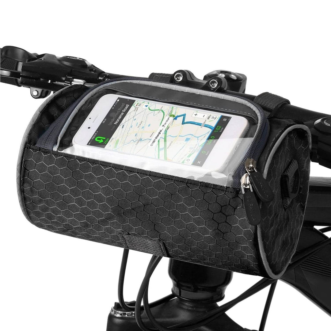 Kalsten | Waterproof Bicycle Bag with Phone Window – Adjustable Handlebar Bag