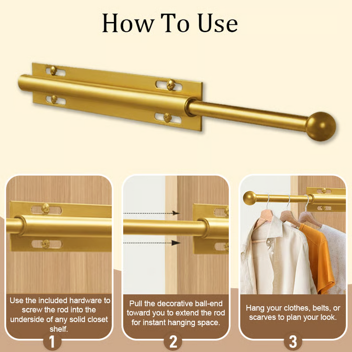 LuxHanger Valet Rod System for the Wardrobe | Kalsten