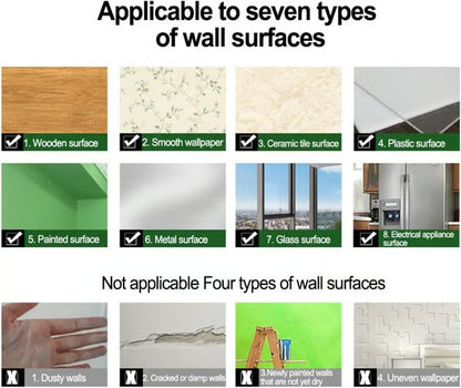 BowLift | Flexible Mirror Sheets | Shatterproof PET Wall Mirror | Peel & Stick Design | Lightweight & Safe