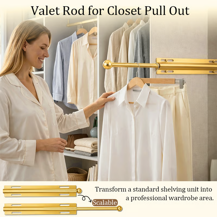 LuxHanger Valet Rod System for the Wardrobe | Kalsten