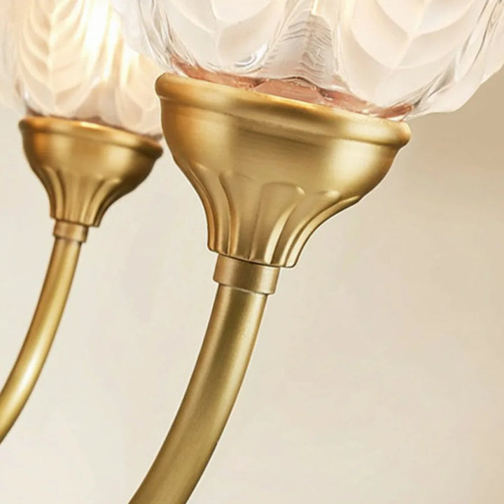 Brass Wall Sconce – American Vintage Bud Glass (E14 LED & 29-30cm) | Kalsten